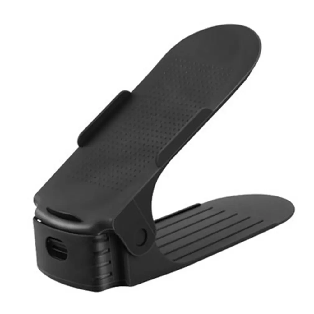 Регулируемая полка для обуви дома двухслойная обувь коллекция стеллаж черный Opp