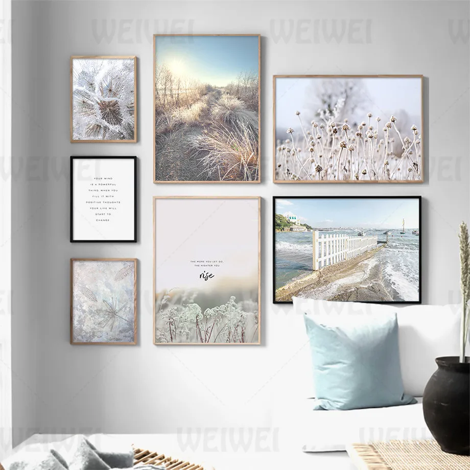 Картина на холсте с природным ландшафтом домашний декор природная луга