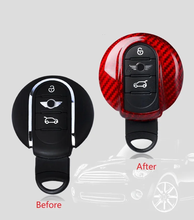Carbon Fiber Smart key case Key shell Covers For BMW MINI Cooper Countryma F56 F55 F54 F60 car Accessory car-styling Rated 5 | Автомобили