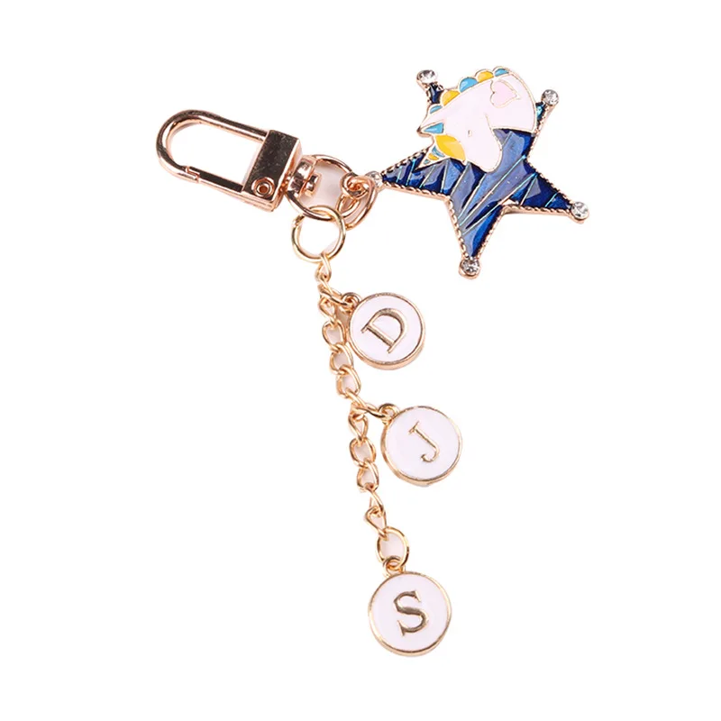 

Girl Heart Unicorn Five-Pointed Star Keychains Sweet Heart Star Key Chain Pendant For Girl Bag Key Chain Gifts Lovers Gift
