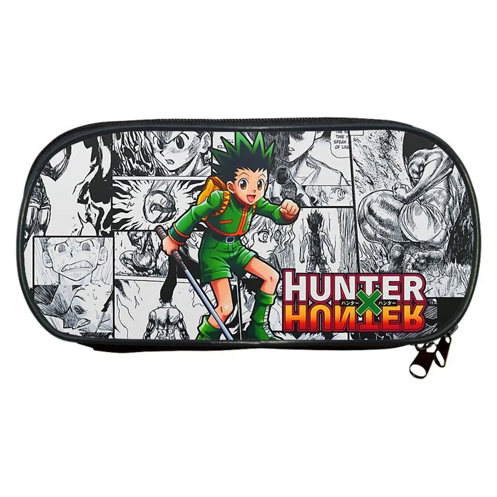

Hunter X Hunter Anime Cartoon Pencil Bags Kids Make Up Case For Women Kids School Supplies Stationery Boys Bookbag