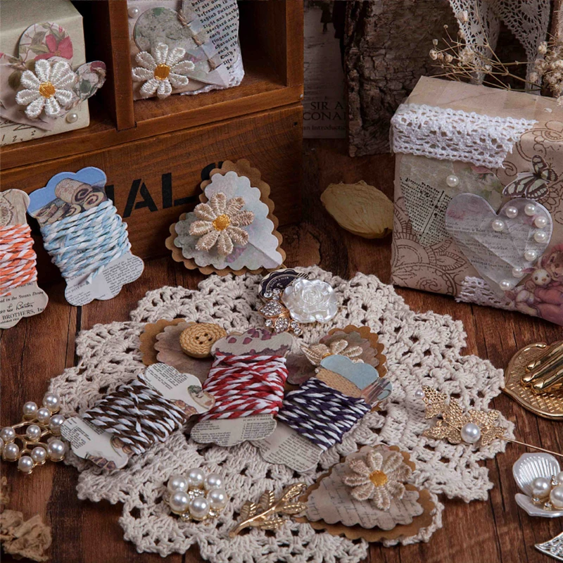 Наклейки декоративные в стиле ретро с птицами цветами бабочками 45 шт. |