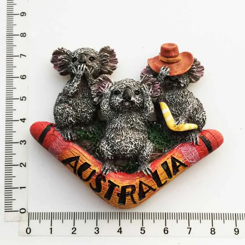 Австралия магнит на холодильник коала Сувенир 3D Смола магнитные наклейки