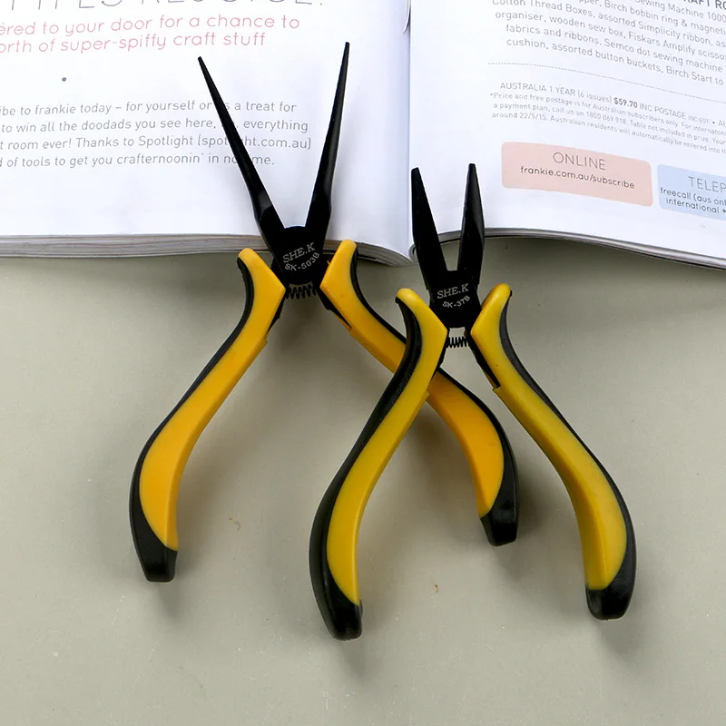 Инструменты для рукоделия duрождения плоскогубцы с мягким черным покрытием