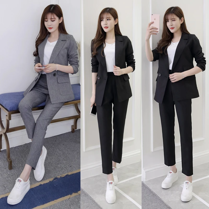 Профессиональный костюм женский весна осень новый корейский модный тренд