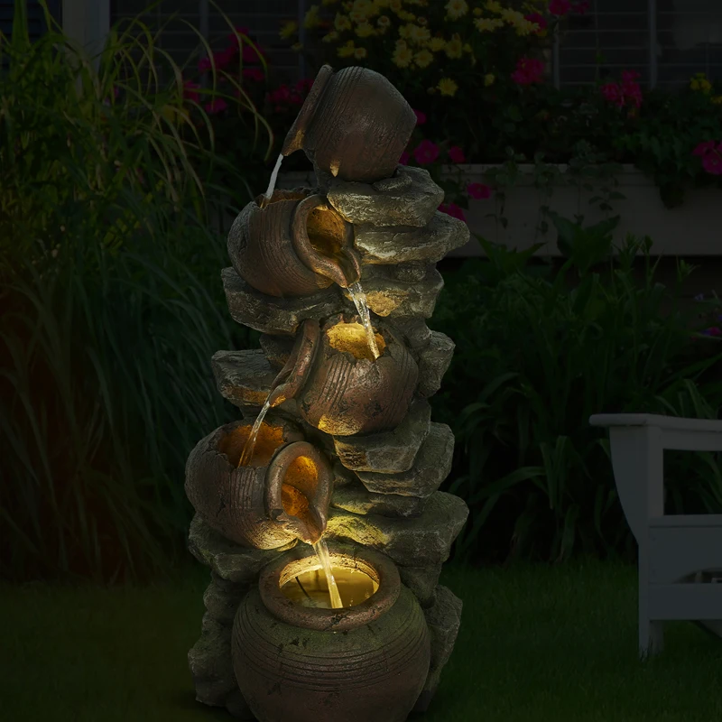 【Стандартный в Stock】 39 дюймовая наружная 5 круглый Ланч-бокс кувшины горшки