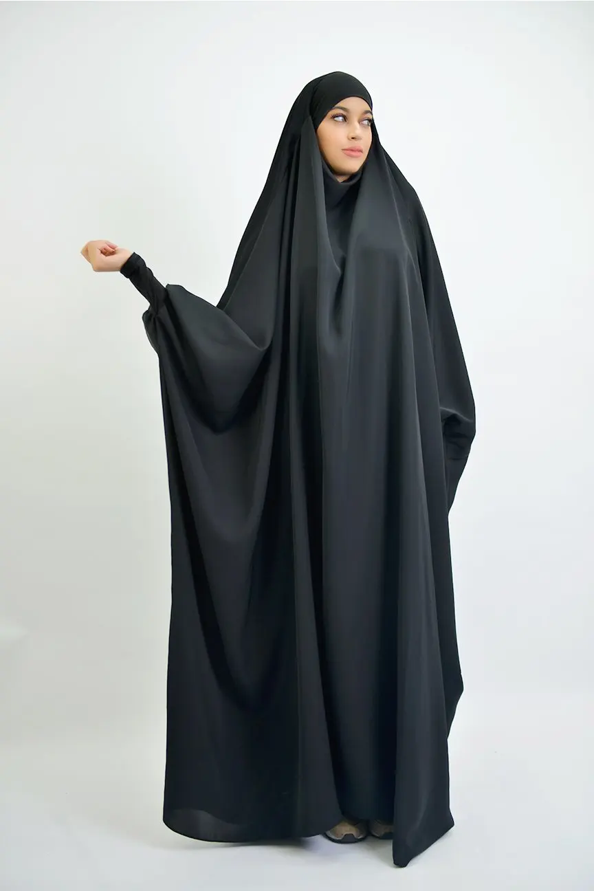 Eid Hooded Muslim Women Hijab Maxi Dress Prayer Garment Set Djellaba Jilbab Abaya Ramadan Gown Abayas Islamic Niqab Burka Jubah