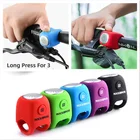 Сигнал велосипедный ROCKBROS Электрический Водонепроницаемый 90 дБ, колокольчик в силиконовом чехле с защитой от дождя на руль велосипеда, аксессуар для велосипеда