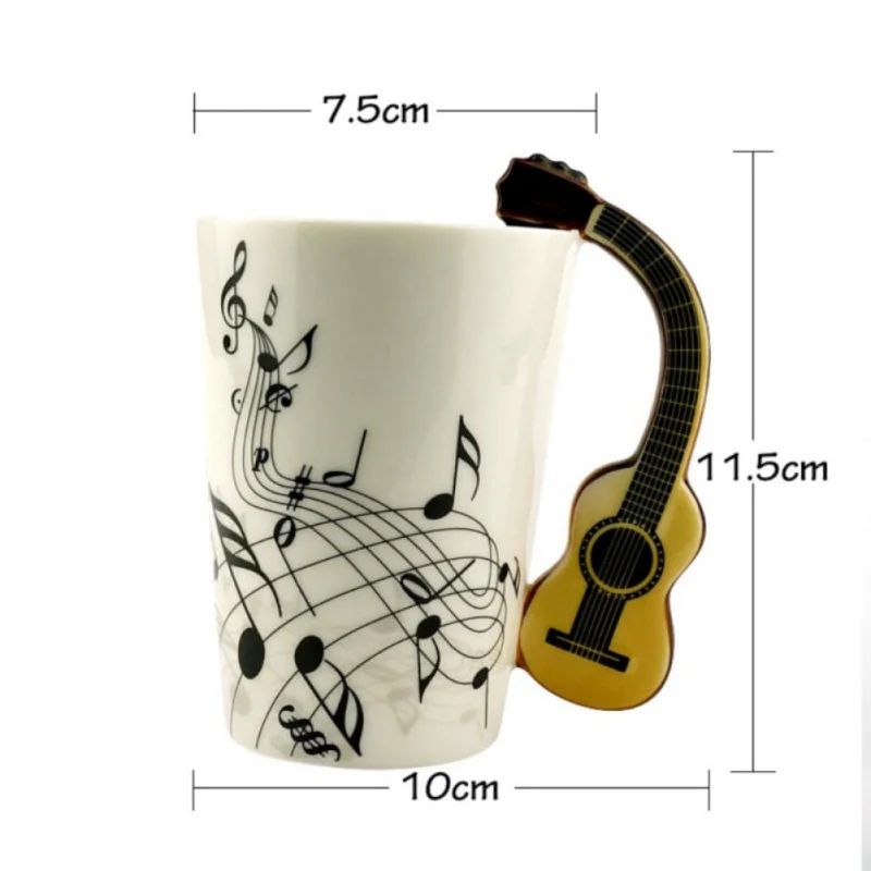 Креативная музыкальная скрипка гитарная керамическая кружка чашки для кофе чая