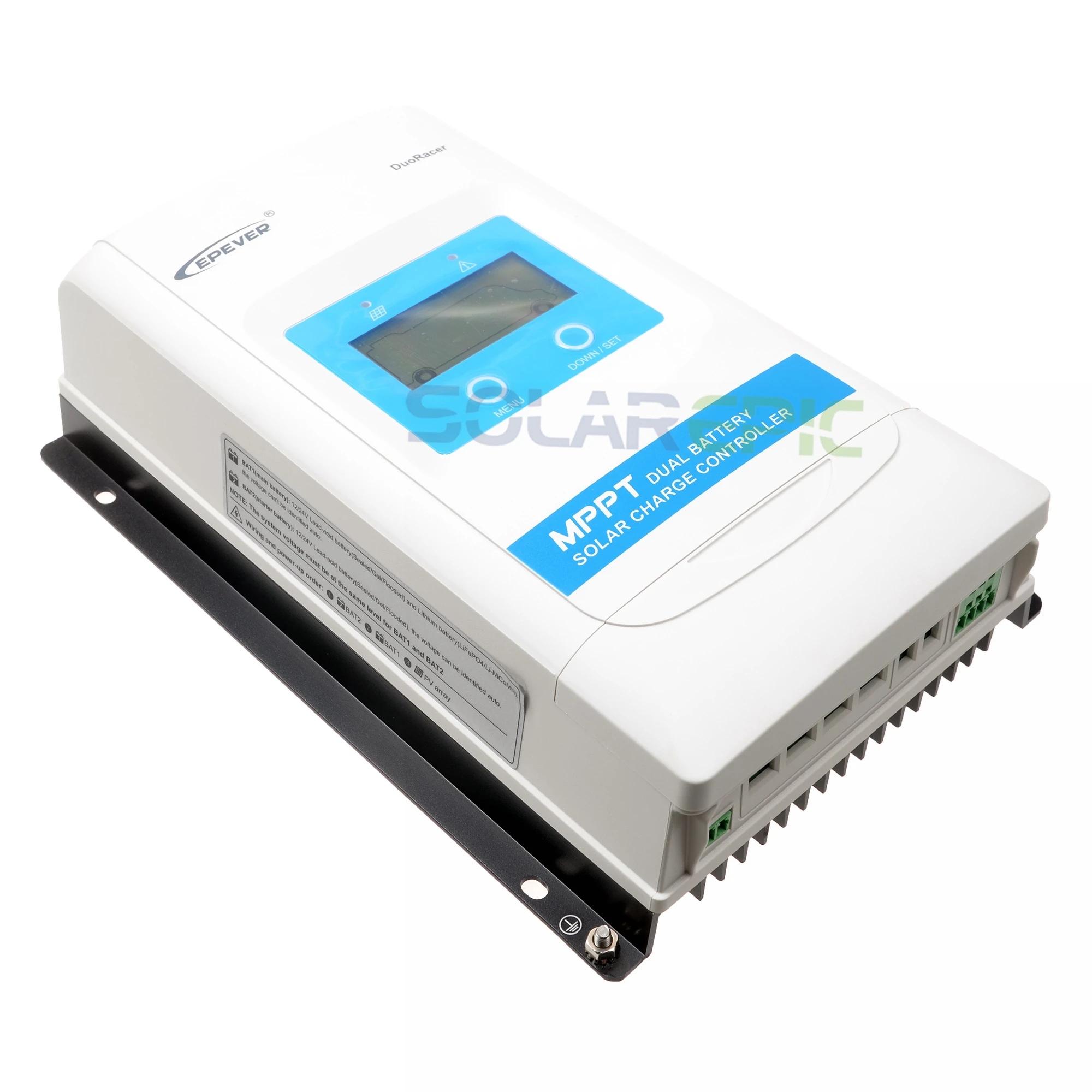 Epever 20A Двойной аккумулятор MPPT Солнечный контроллер Max PV 100V DuoRacer регулятор батареи