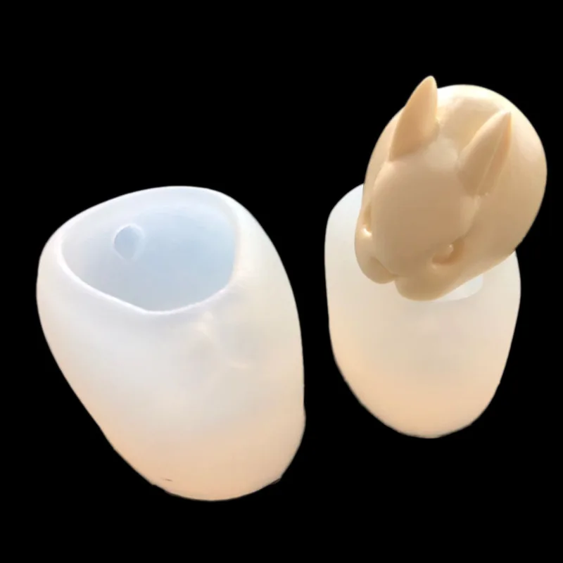 

3D Rabbit Shape Silicone Fondant Mould Cake Decorating Tools Soap Candle Molds Kitchen Accessories