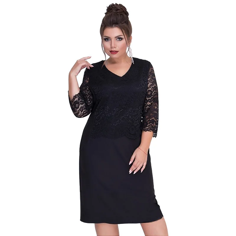 

Новинка 2020 г., женские вечерние кружевные платья-трапеции, привлекательное офисное женское платье, модные платья-Макси для женщин, Платья дл...