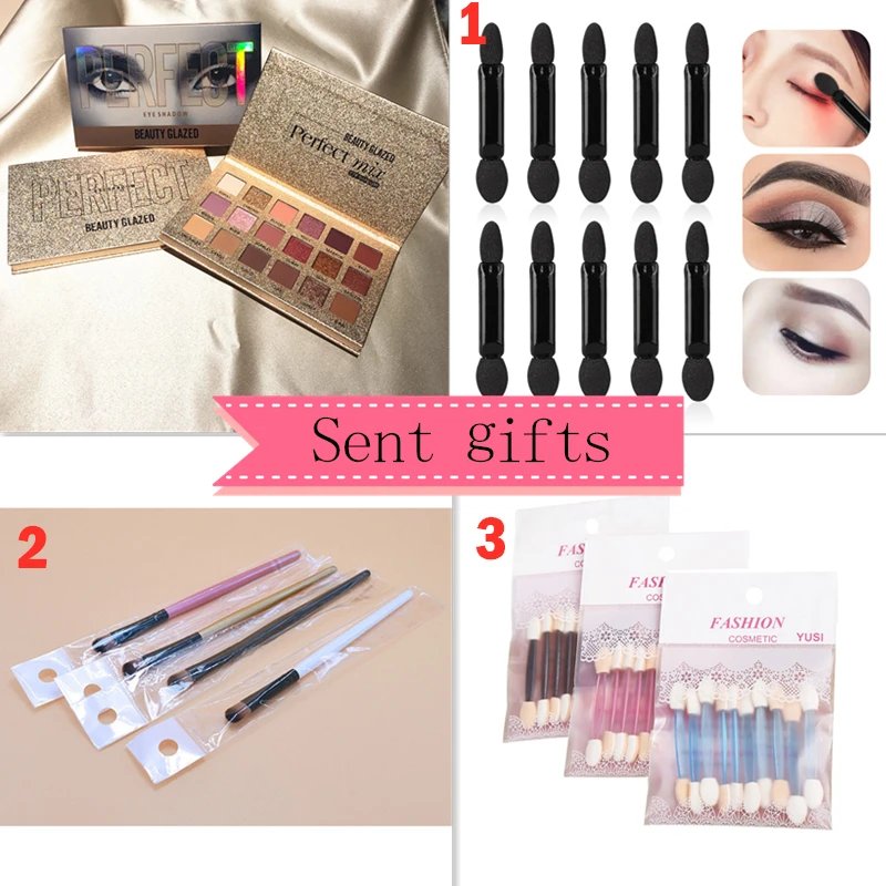Beauty Glazed макияж тени для век палитра макияжа Кисти 18 цветов Мерцающая