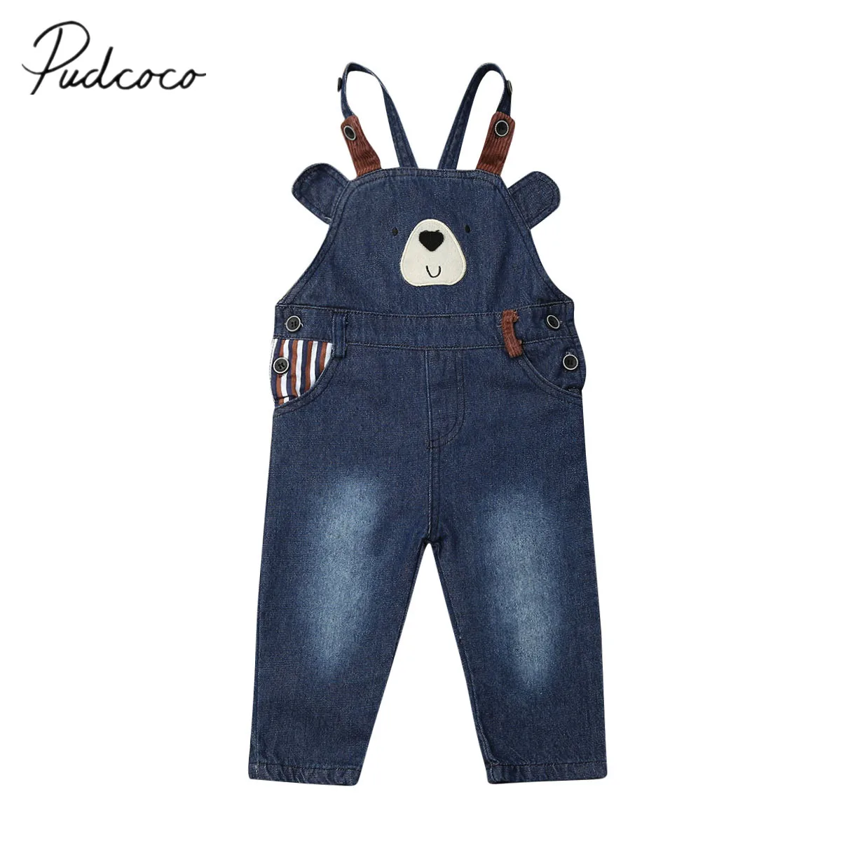 2019 летняя одежда для малышей детская с рисунком медведя маленьких мальчиков и