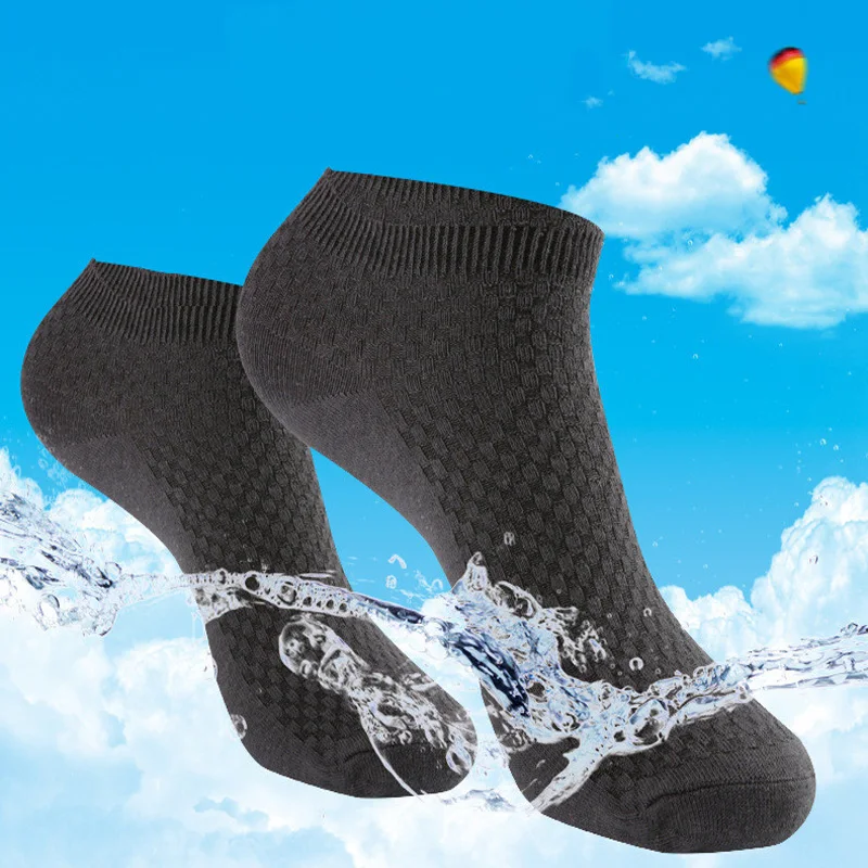 10 пар/лот мужские носки из бамбукового волокна большие размеры короткие деловые