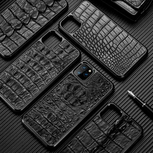 Heavy protective shockproof Real Crocodile case For Iphone 13 pro max 13pro 13 mini Genuine leather cover For iphone 12 pro Max
