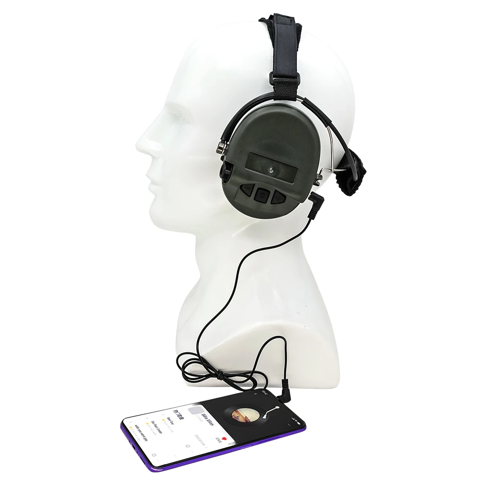 

Tactical TCI LIBERATOR II IPSC silicone earmuffs hunting noise reduction pickup tactical shooting headset