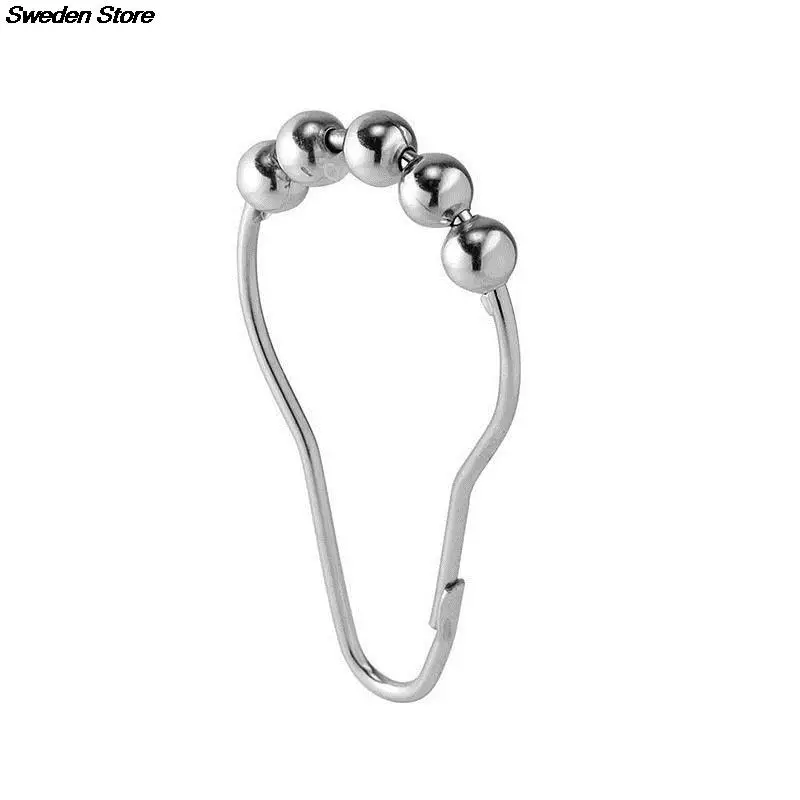 Кольца для штор душа полированный сатин никель 5 роликов 12 дюймов шт./упак.