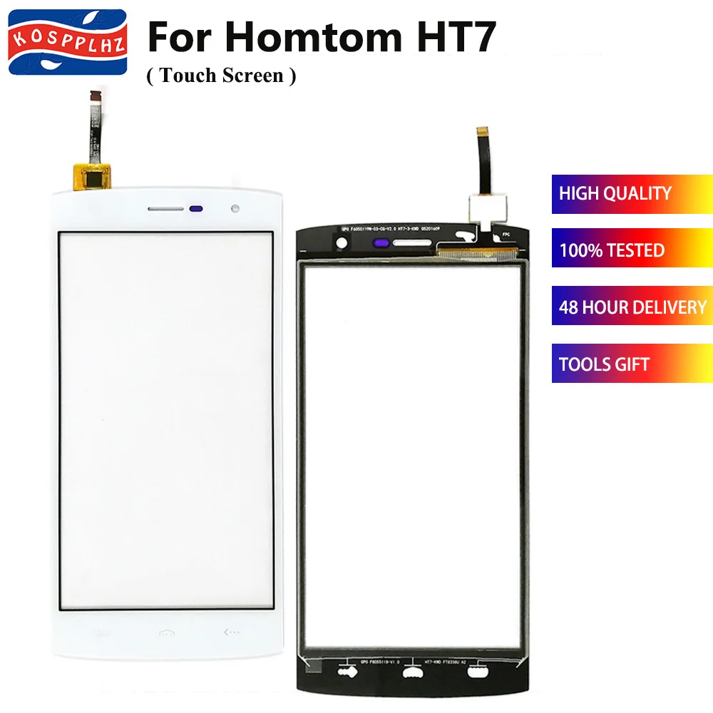 KOSPPLHZ 100% Новый 5 &quotдля Homtom HT7 сенсорный Экран внешний Стекло Панель сенсорные