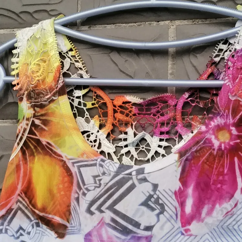 Пижама для девочек-подростков летняя с цветочным принтом без рукавов 2020 | Детская