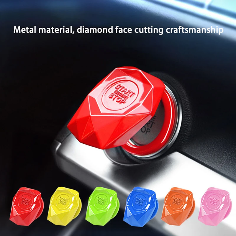 

One-click Car Engine START Button Decoration Cover Ignition Protection Covers