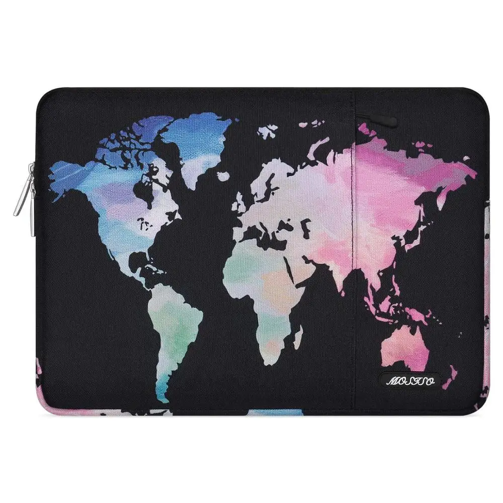 MOSISO мягкая сумка для ноутбука для Macbook Dell hp Asus acer lenovo Surface notebook Pro Air 11 13 13,3 14 15 дюймов холщовая крышка - Цвет: Black WordMap