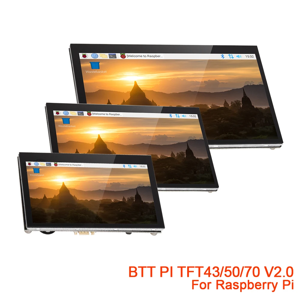Сенсорный экран BIGTREETECH BTT PITFT50 PITFT70 PITFT43 V2.0 для Raspberry Pi 3 3B Plus 4B Model B Octoprint DSI запчасти 3D