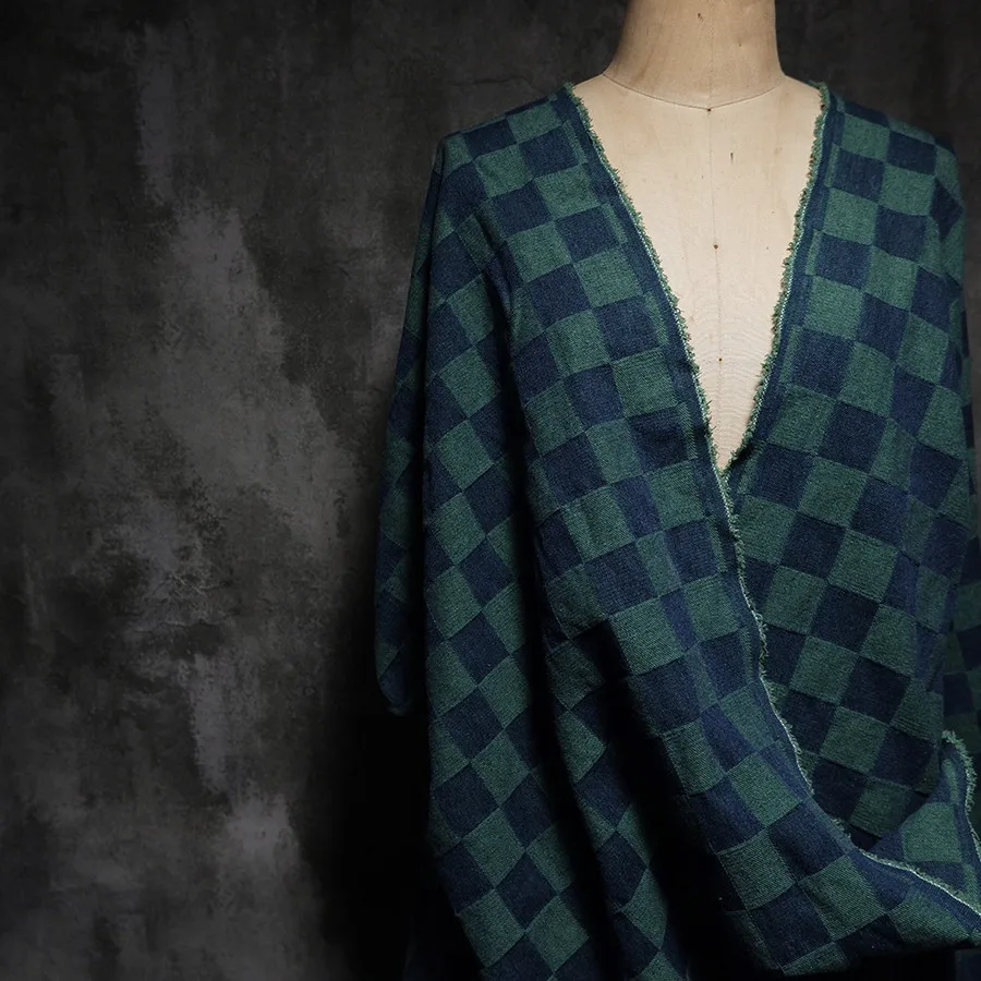 

Клетчатая двойная жаккардовая моющаяся джинсовая дизайнерская ткань