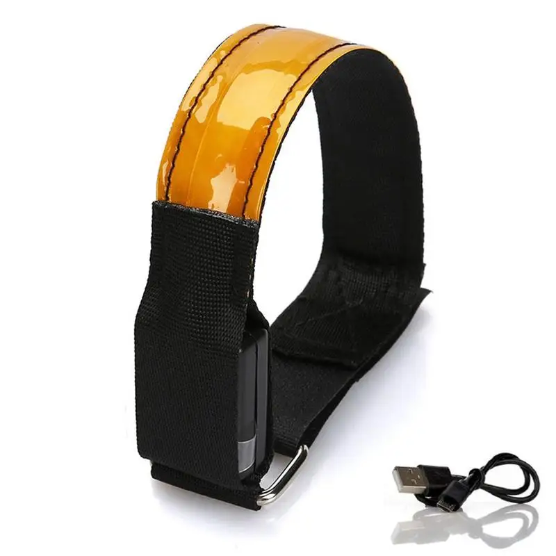 

USB Charging Night Running Led Armband Outdoor Cycling Arm Wristband Safety Reflective Warning Bike Light Strap Jogging Bel P2G2