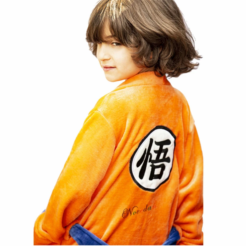 

Adult Anime Bathrobe Cosplay Son Goku Costume Man Women Bath Robe Sleepwear Plush Robe Women Men Pajamas Cartoon