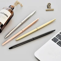 0 7mm metal gold sivler ballpoint pens for writing school office business supplies student writing tool working ballpoint pens