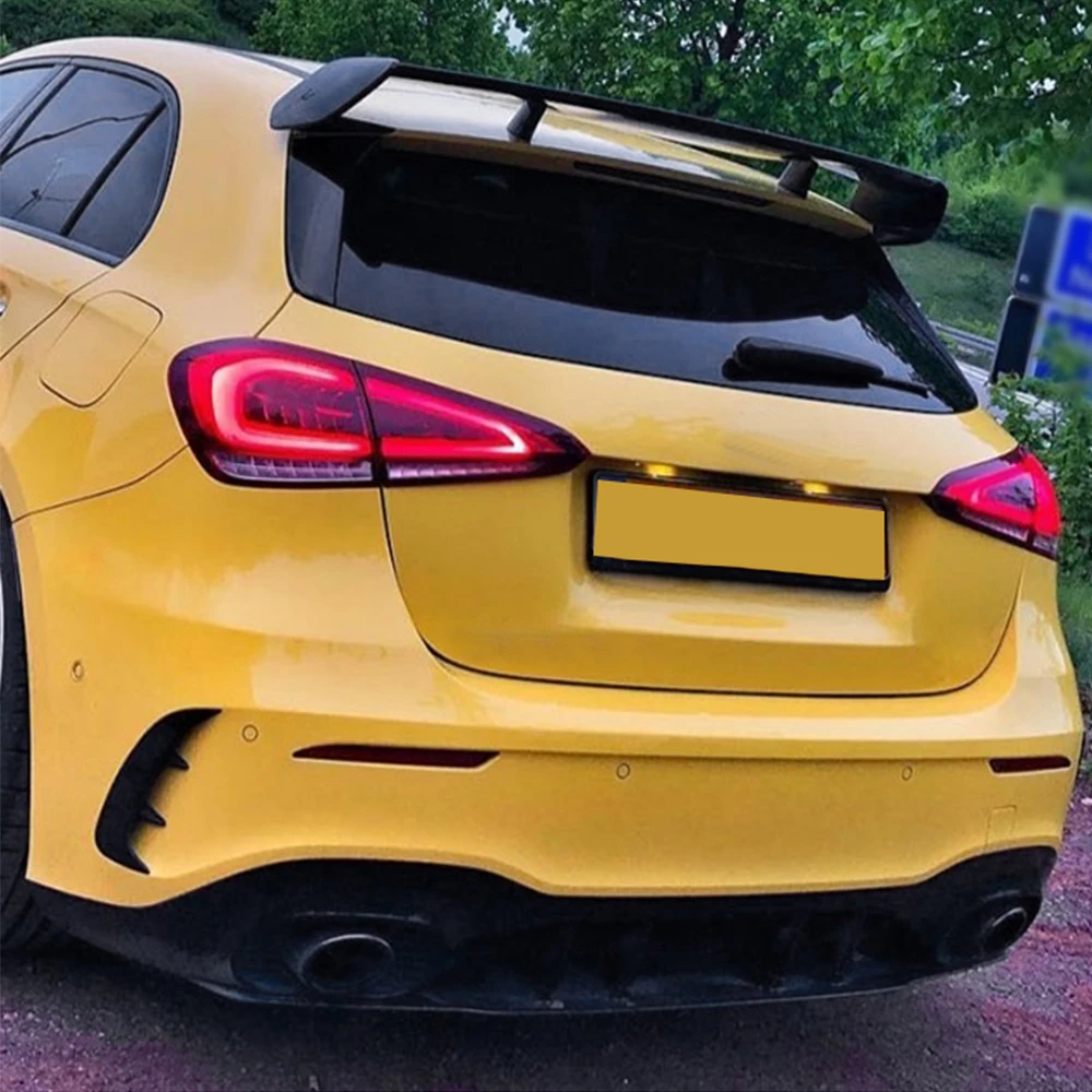 Глянцевый черный Задний спойлер из АБС-пластика на крышу крыло для багажника