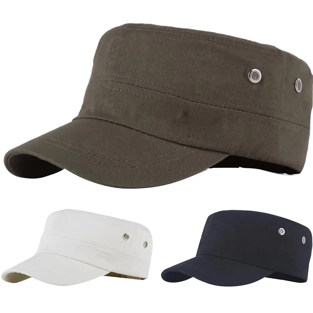 Классические винтажные мужские бейсболки из промытого хлопка с плоским верхом