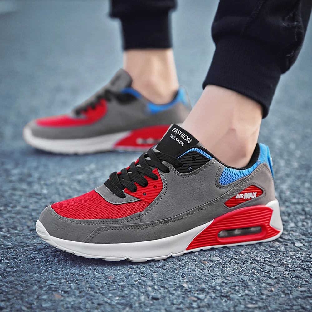 2021 New Mesh Men Sneakers Casual Shoes Lace-up Lightweight Comfortable Breathable Walking Zapatillas Hombre | Спорт и развлечения