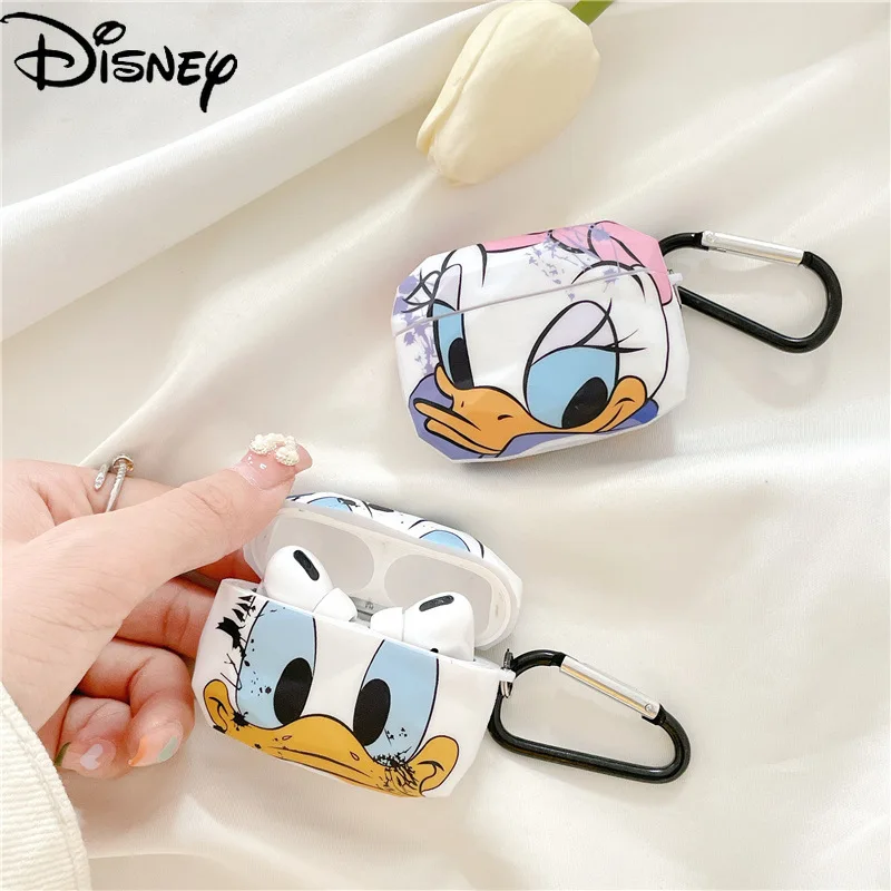 

Disney Donald Duck for AirpodsPro3 Earphone Cover 1/2 Suitable for Apple Wireless Bluetooth Compatible Silicone Protective Cover