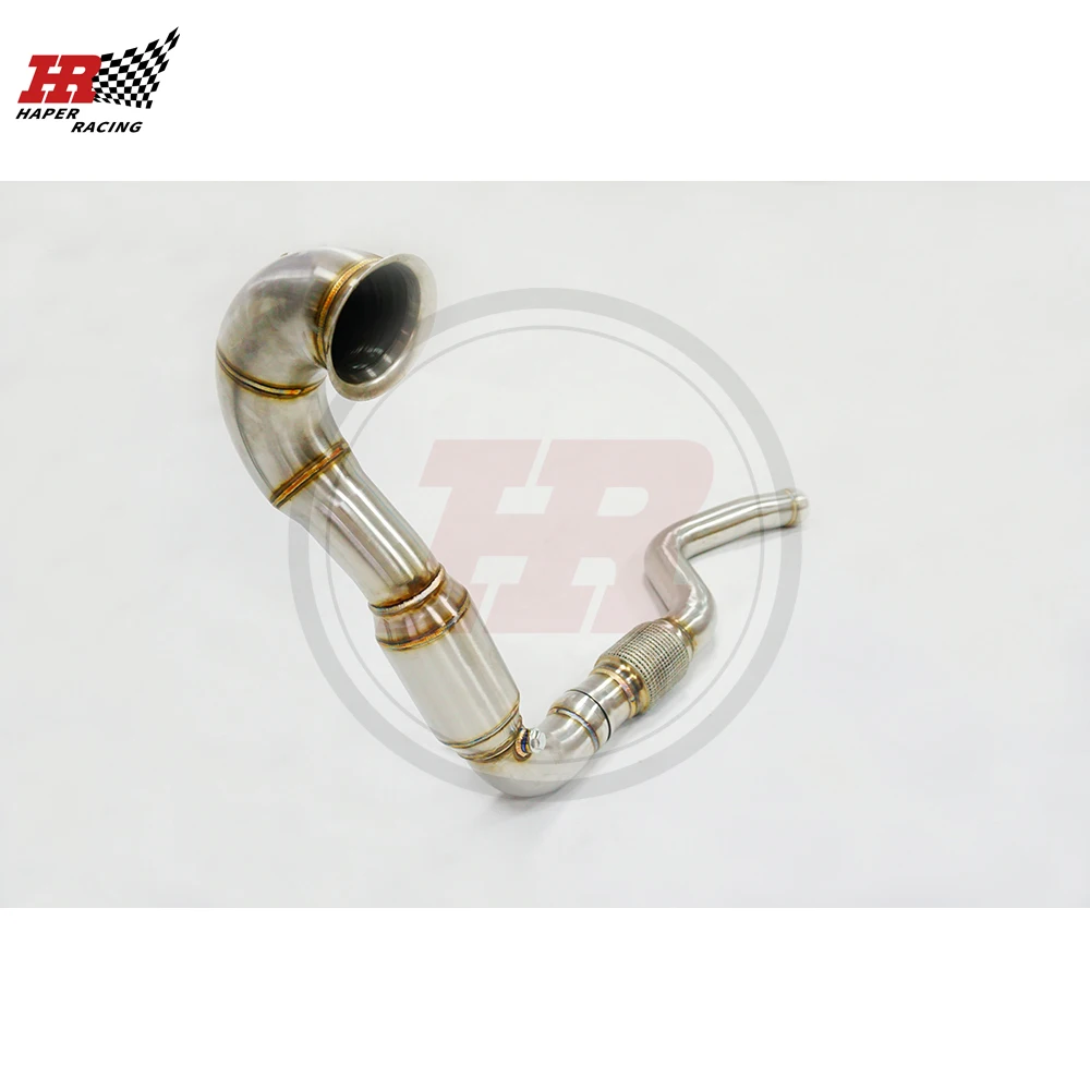 HP RACING 3 0 '' 5'' нержавеющая сталь Матовый выхлопной трубы для A45 AMG 14 16 CLA45 15 GLA45