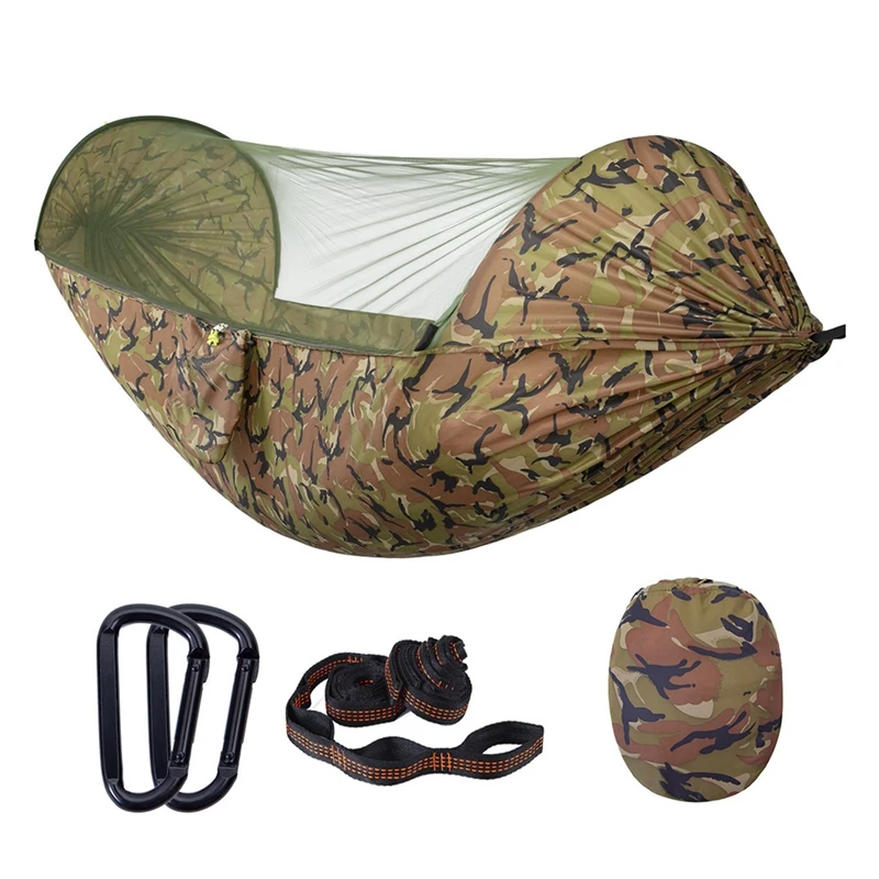 

Large Camping Hammock With Mosquito Net,2 Person Ultralight Portable Windproof,Anti-Mosquito,Outdoor Backpacking Travel