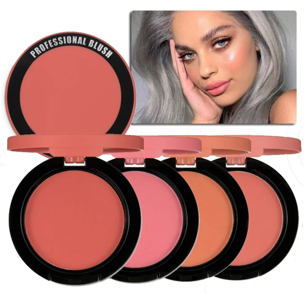 4 цвета румяна для макияжа натуральный Сияющий порошок Длительное Действие
