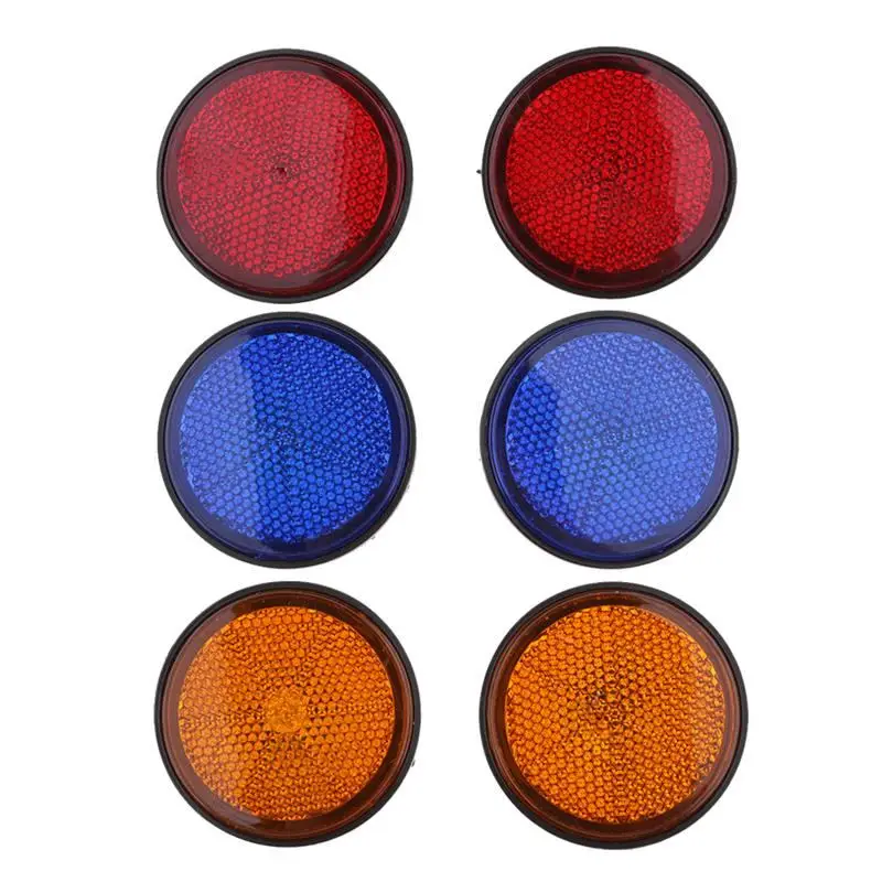 3 пары цвета Круглый отражатель задний светильник поворотный одиночный для
