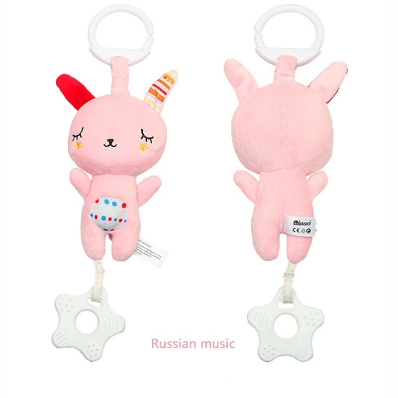 Plush Baby Rattles 2 Игрушки для малышей музыкальные детские погремушки/Moblie коляска игрушка плюшевый мультфильм новорожденный/Развивающие игрушки для малышей игрушки 0-12 месяцев - Цвет: Plush Baby Rattles 2