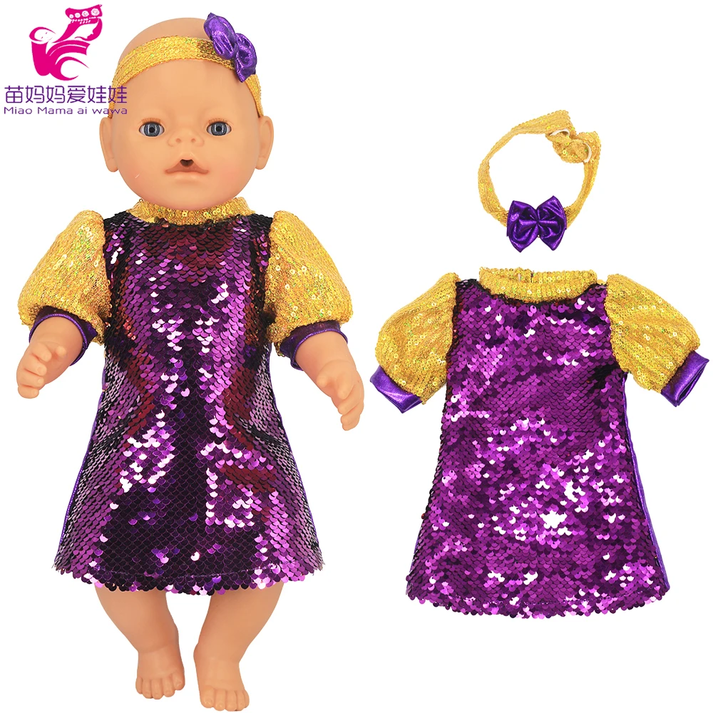 Джинсовое платье для кукол одежда подходит новорожденных 43 см пальто 18 дюймов 45