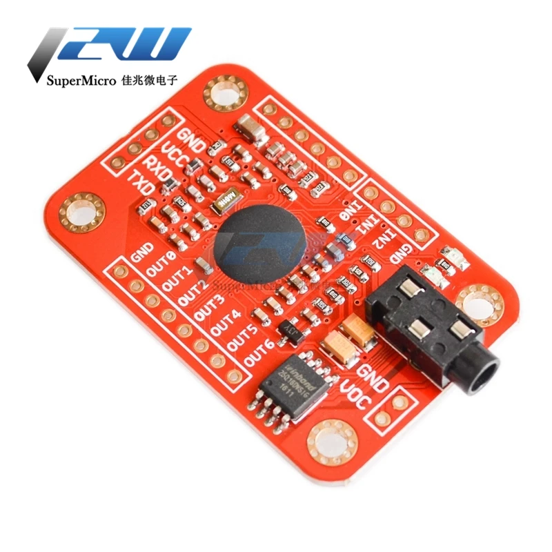 Модуль распознавания голоса V3 плата с микрофоном для Arduino 4 5-5 5 В RCmall FZ0475 |
