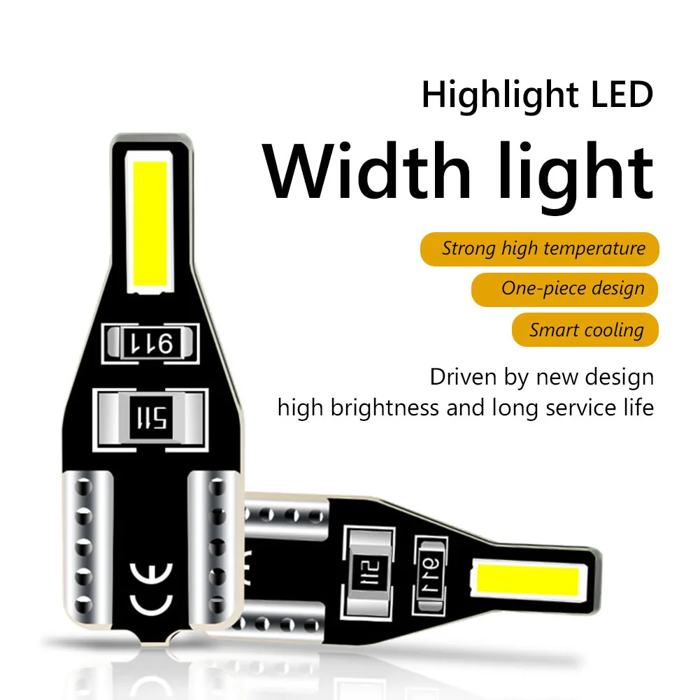 

Лампы с клиновидным цоколем T10 7020SMD, Светодиодные Автомобильные внутренние декоративные детали для карты, Купольные боковые габаритные огн...