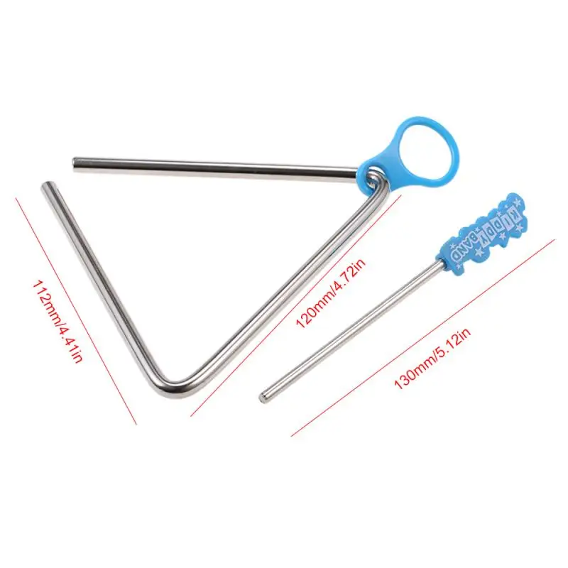 

1pcs Triangle Baby Learning Musical Instruments Toys Band Percussion Educational Musical Triangolo For Children Christmas Gift