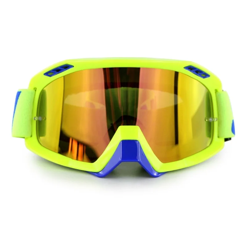 Green okulary Brand New Motorcycle Helmet Goggle Sweat-absorbent Motocross Glasses Motor Bike Racing Gafas lunettes anteojos - Цвет: Green