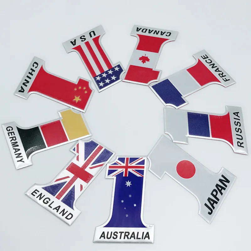 1 шт. модный Стайлинг автомобиля наклейки с российским американским британским