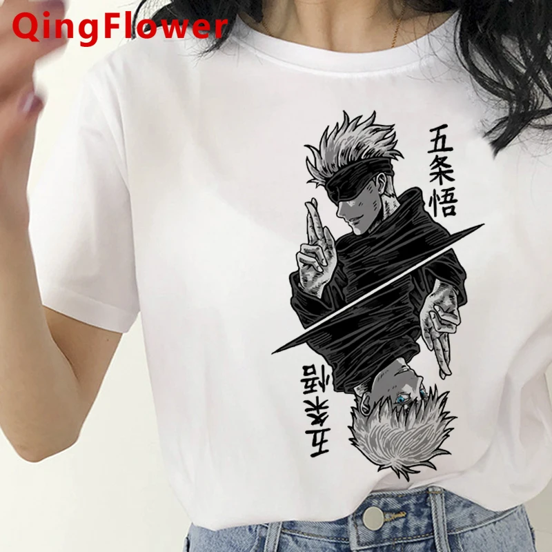 

Jujutsu кайсен топы, футболки, футболка для женщин гранж каваи японского футболка размера плюс tumblr