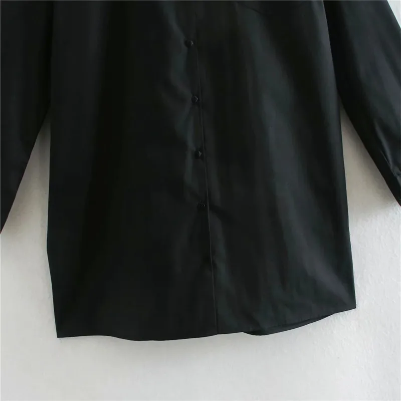 

Za 2020 Plus size Shirts Woman Blouse Black Oversize Shirt Women's Long Sleeve Top Fall Winter Loose Female Button-up Long Shirt