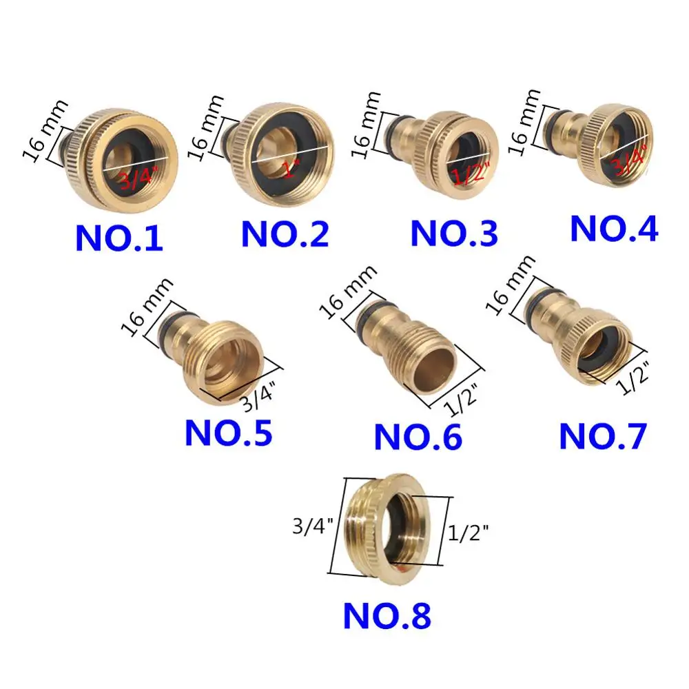 Латунный соединитель для водопроводного крана 1/2 дюйма 3/4 1 дюйм | Обустройство