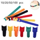 102050100 шт., разноцветные Пластиковые Многоразовые Кабельные стяжки